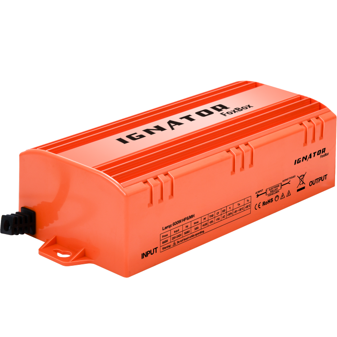 Balastro Electrónico Ignator FoxBox 600W (Sin Dimmer)