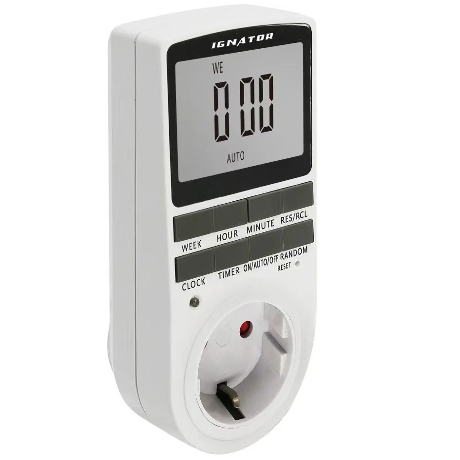 Temporizador Digital 16A Ignator L+N